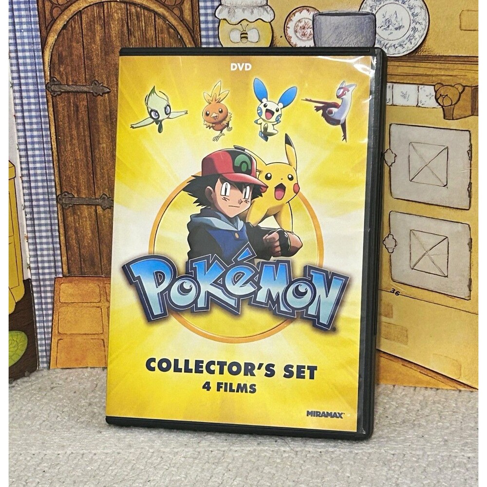 Pokemon Collector's Set 4 Films DVD Widescreen Lionsgate Miramax Anime 1 Disc